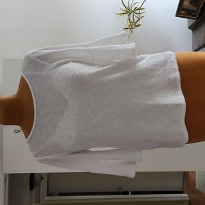 Green  Envelope white sheer sweater